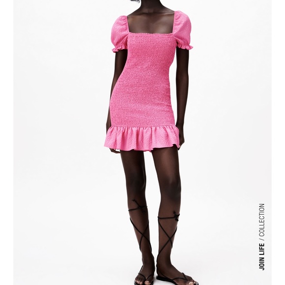 Zara Textured Weaved Dress - Picture 2 of 6